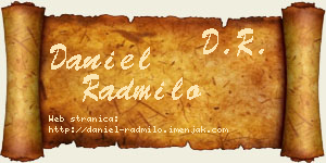 Daniel Radmilo vizit kartica